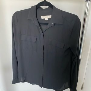 Black Utility Blouse